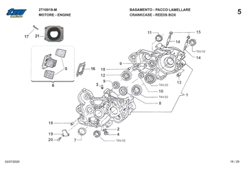 Motorblok / Membran 100cc